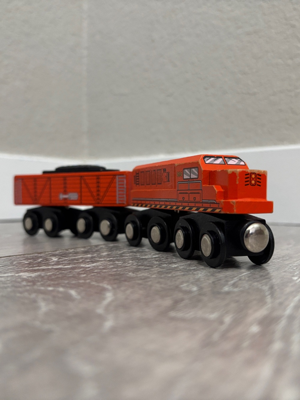 Battat Wooden Train Set - Orange